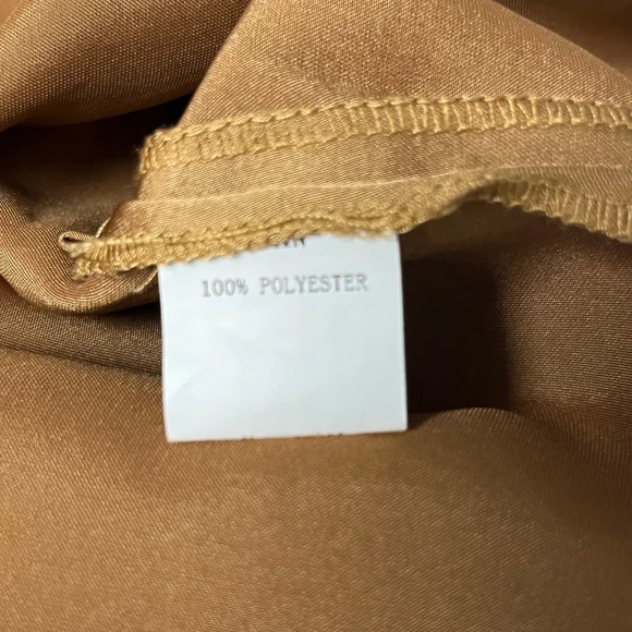 Petal & Pup Nellie Bronze Satin Midi Skirt Size 4 NWT - Picture 5 of 6